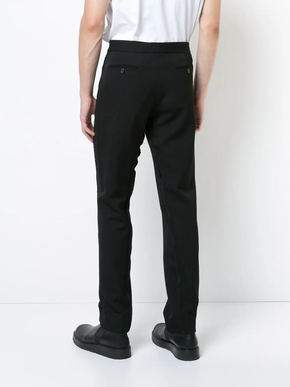 Virgin Wool Twisted Seam Trousers