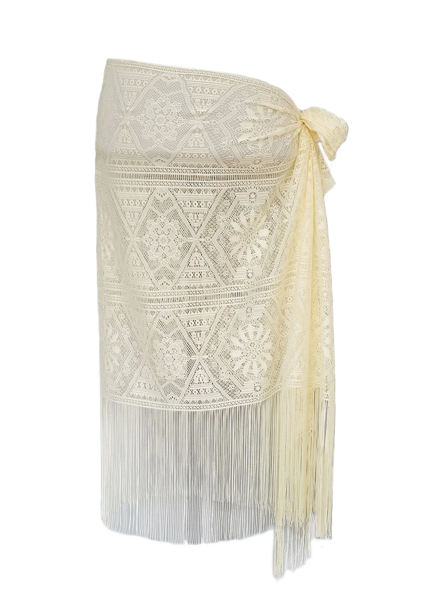 WLS210174 Stacy Mesh Fringe Sarong