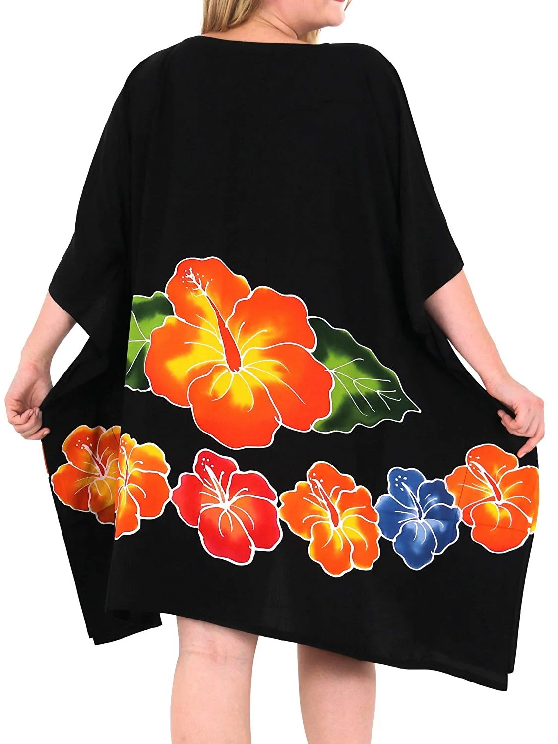 Women's Designer Sundress Beachwear Plus Evening Casual Cover ups Dresses Black