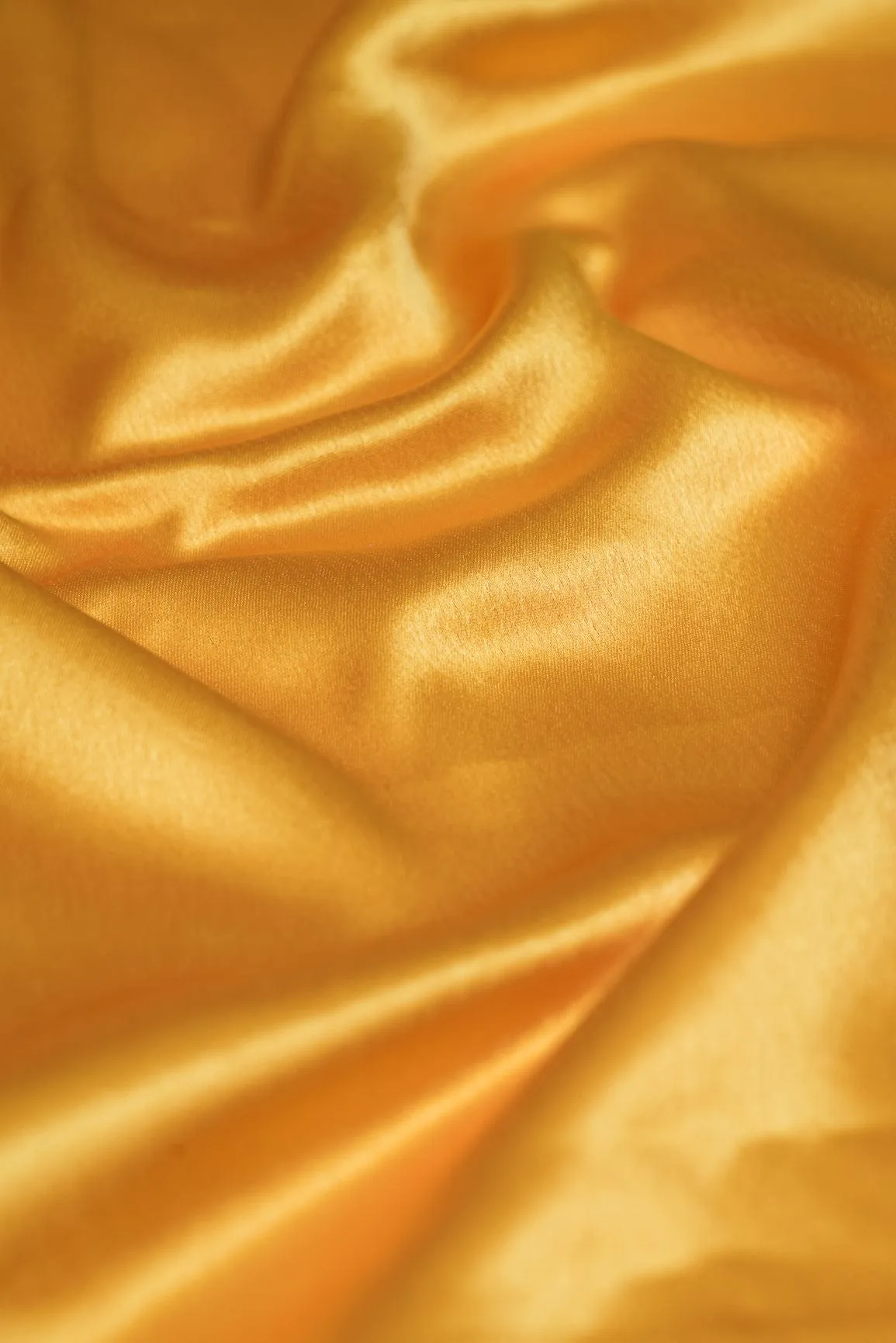 Yellow Ochre Dyed Satin