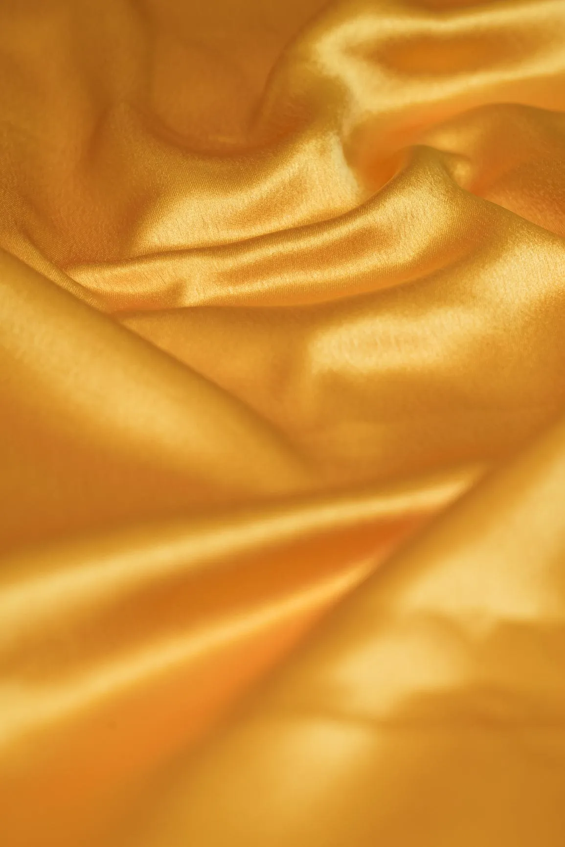 Yellow Ochre Dyed Satin